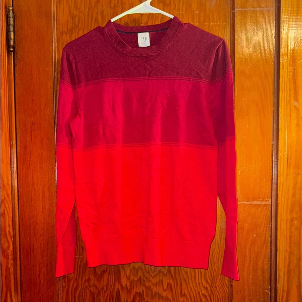 GAP Two-Tone Red Sweater